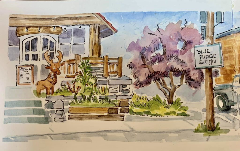 Urban Sketching – North Georgia Style – 4/25-26
