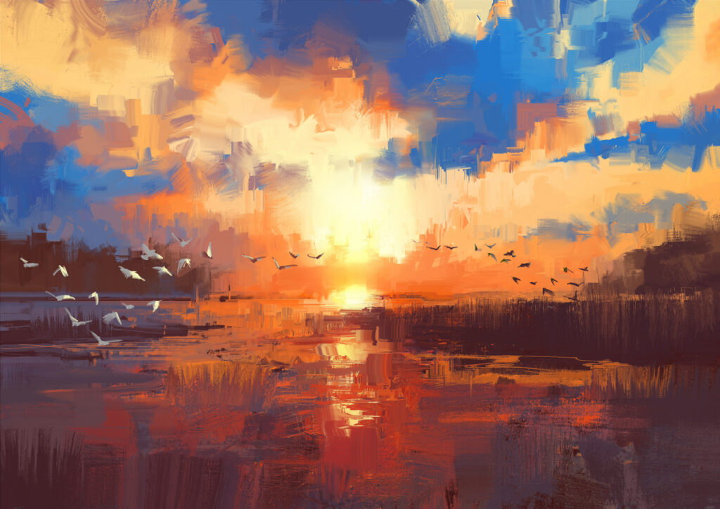 Acrylics 101: Sunsets & Sunshine