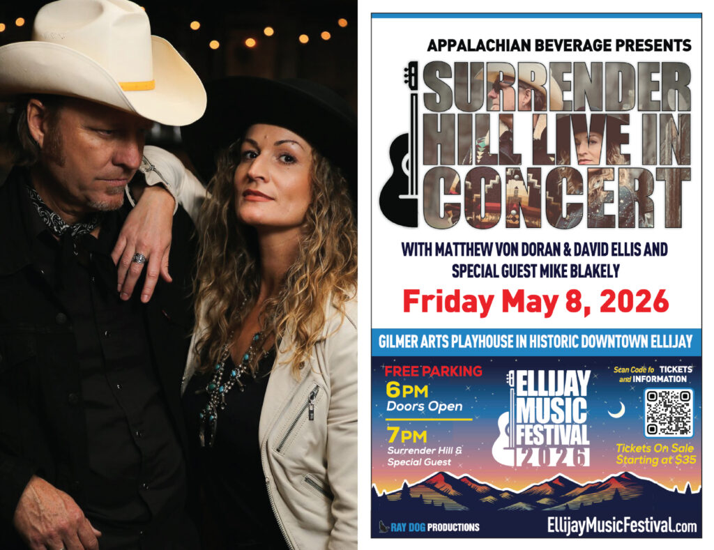 Appalachian Beverage Presents A Night of Surrender Hill with Mathew Von Doran & David Ellis and Special Guest Mike Blakely