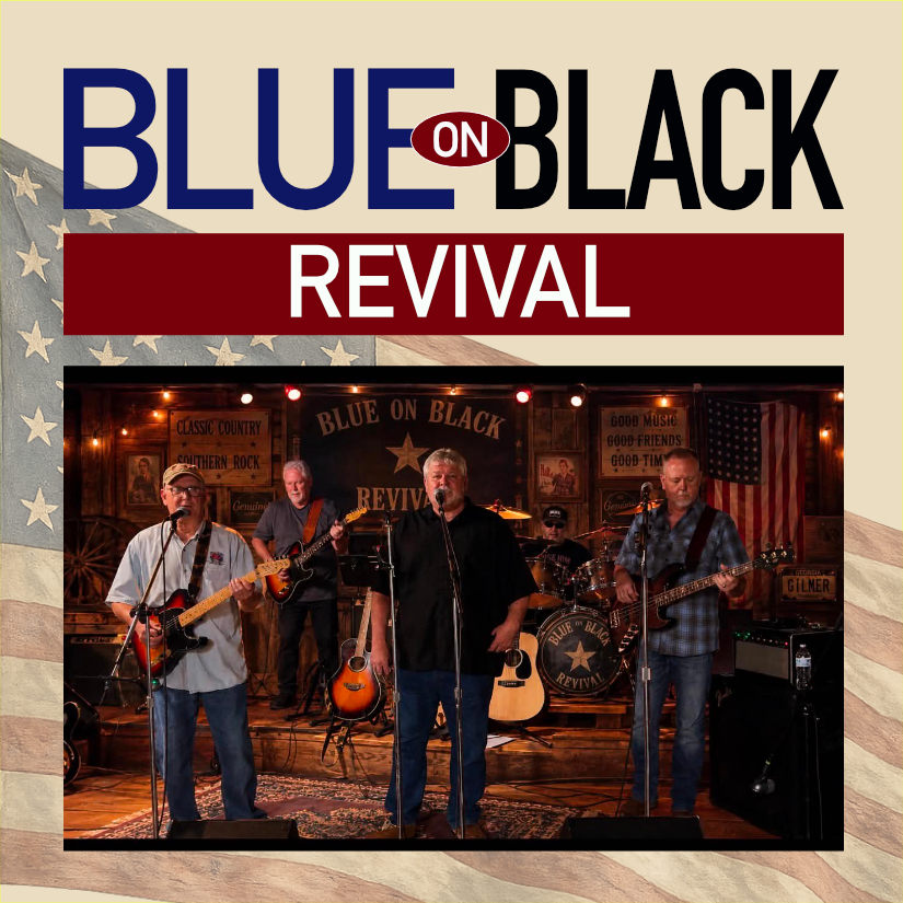 Announcing a New Surprise Event! Blue on Black Revival Debuts at The Playhouse Sep. 11 & 12