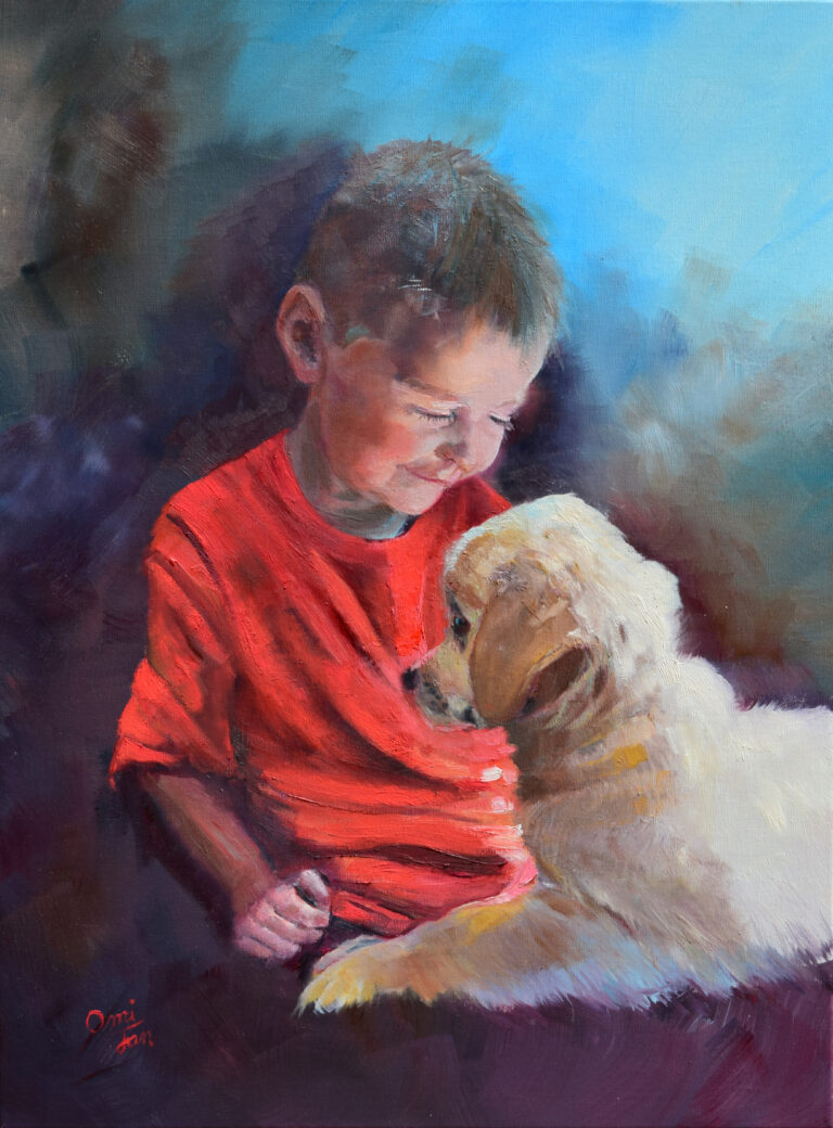Drewby Meets Buddy - 2nd Place, People's Choice - 2021 Juried Art Exhibition